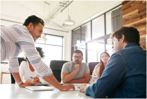 group of people in meeting